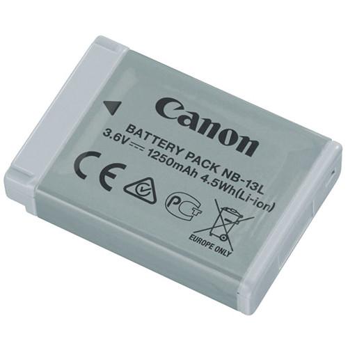 Canon NB-13L Lithium-Ion Battery Pack (3.6V, 1250mAh) 9839B001, Canon, NB-13L, Lithium-Ion, Battery, Pack, 3.6V, 1250mAh, 9839B001