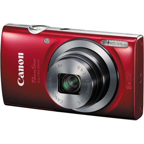 Canon PowerShot ELPH 160 Digital Camera (Red) 0143C001