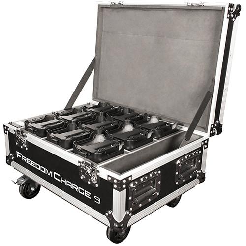 CHAUVET Freedom Charge 9 Rolling Case (Black) FREEDOMCHARGE9