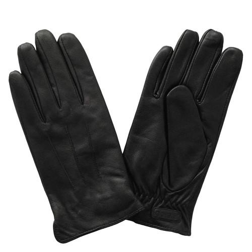 Glove.ly Men's Leather Touchscreen Gloves (Black, Small)