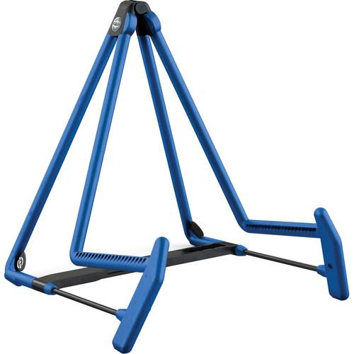 K&M 17580 Heli-2 Acoustic Guitar Stand (Blue) 17580-014-54
