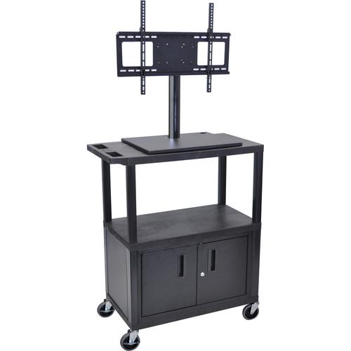 Luxor ET38CE-B Mobile Cart with Universal LCD TV Mount, ET38CE-B, Luxor, ET38CE-B, Mobile, Cart, with, Universal, LCD, TV, Mount, ET38CE-B