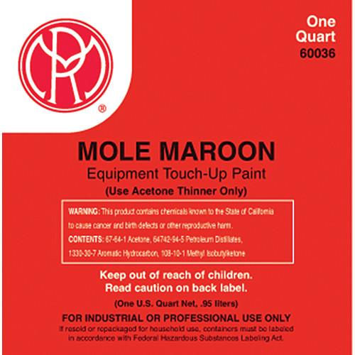 Mole-Richardson 60036 Mole-Maroon Enamel Paint (1 Quart) AC235, Mole-Richardson, 60036, Mole-Maroon, Enamel, Paint, 1, Quart, AC235