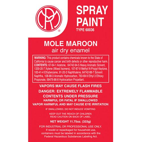 Mole-Richardson Enamel Spray Paint (Mole-Maroon, 13 oz) AC233, Mole-Richardson, Enamel, Spray, Paint, Mole-Maroon, 13, oz, AC233
