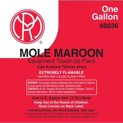 Mole-Richardson Mole-Maroon Paint (1 Gallon) AC236, Mole-Richardson, Mole-Maroon, Paint, 1, Gallon, AC236,