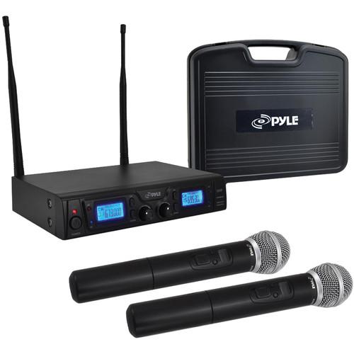 Pyle Pro PDWM3360 Dual Handheld UHF Wireless Microphone PDWM3360, Pyle, Pro, PDWM3360, Dual, Handheld, UHF, Wireless, Microphone, PDWM3360