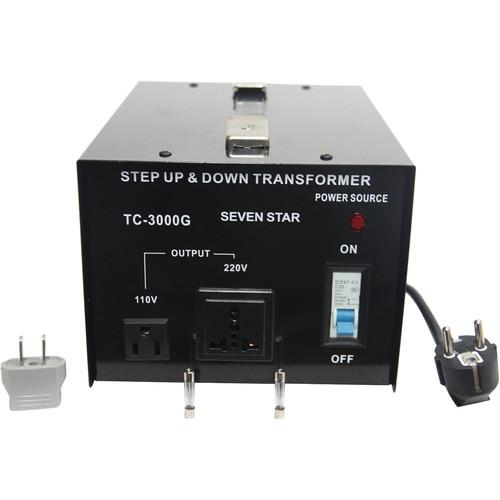 Sevenstar TC-3000 Step Up/Step Down Transformer (3,000W) TC3000, Sevenstar, TC-3000, Step, Up/Step, Down, Transformer, 3,000W, TC3000