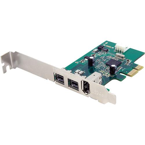 StarTech 3-Port FireWire 800/400 (1394b/a) PCIe Card PEX1394B3, StarTech, 3-Port, FireWire, 800/400, 1394b/a, PCIe, Card, PEX1394B3