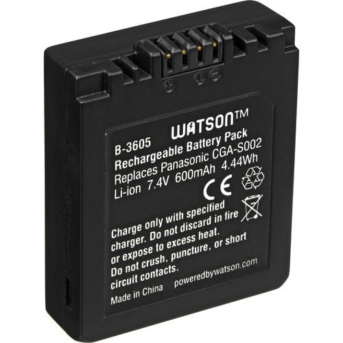 Watson CGA-S002 Lithium-Ion Battery Pack (7.4V, 600mAh) B-3605, Watson, CGA-S002, Lithium-Ion, Battery, Pack, 7.4V, 600mAh, B-3605