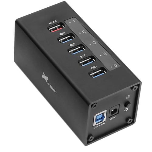Xcellon 5-Port Powered USB 3.0 Aluminum Hub with 1 USB-5PCH, Xcellon, 5-Port, Powered, USB, 3.0, Aluminum, Hub, with, 1, USB-5PCH,