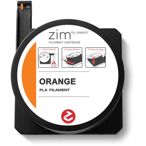 Zeepro zim PLA Filament Cartridge (0.6 lb, Orange) ZP-PLA ORG, Zeepro, zim, PLA, Filament, Cartridge, 0.6, lb, Orange, ZP-PLA, ORG