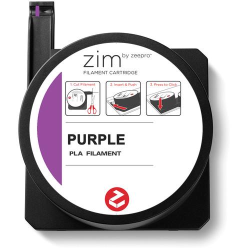 Zeepro zim PLA Filament Cartridge (0.6 lb, Purple) ZP-PLA PUR