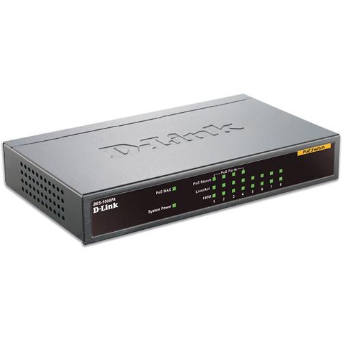 D-Link DES-1008PA 8-Port Fast Ethernet Unmanaged DES-1008PA