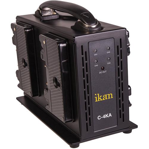 ikan Quad Pro Battery Charger for Anton Bauer Type C-4KA