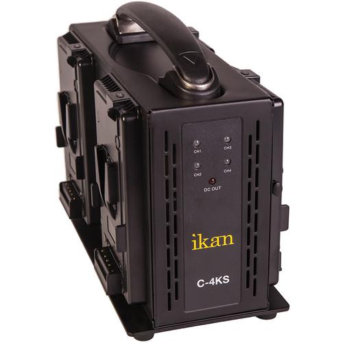 ikan Quad Pro Battery Charger for V-Mount Type Batteries C-4KS, ikan, Quad, Pro, Battery, Charger, V-Mount, Type, Batteries, C-4KS
