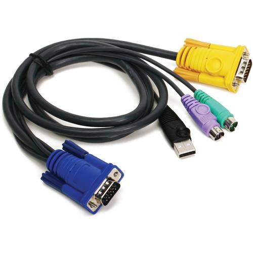 IOGEAR  PS/2-USB KVM Cable (10') G2L5303UP, IOGEAR, PS/2-USB, KVM, Cable, 10', G2L5303UP, Video