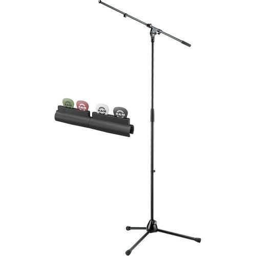 K&M 210/20 Tripod Microphone Stand with Fixed Boom Arm 21020BHSP, K&M, 210/20, Tripod, Microphone, Stand, with, Fixed, Boom, Arm, 21020BHSP