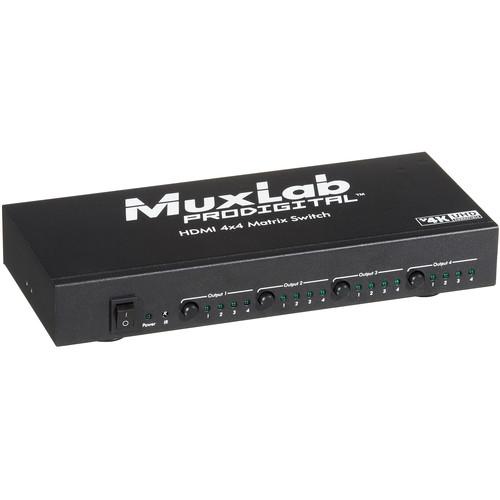 MuxLab 500440 UHD-4K 4 x 4 HDMI Matrix Switch 500440