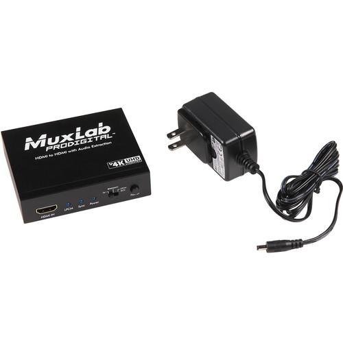 MuxLab HDMI to HDMI UHD-4K with Audio Extraction 500431
