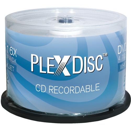 PlexDisc 700MB CD-R White Inkjet Printable Discs PLEX/641-204, PlexDisc, 700MB, CD-R, White, Inkjet, Printable, Discs, PLEX/641-204