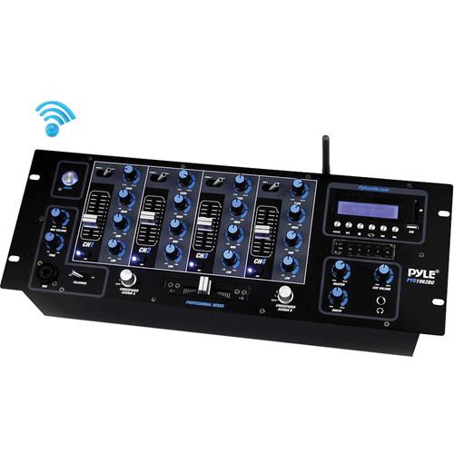 Pyle Pro PYD1962BU 4-Channel Bluetooth DJ Mixer PYD1962BU, Pyle, Pro, PYD1962BU, 4-Channel, Bluetooth, DJ, Mixer, PYD1962BU,