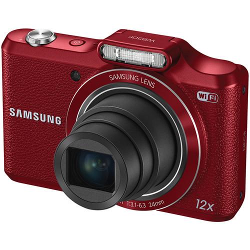 Samsung WB50F Smart Digital Camera Deluxe Kit (Red), Samsung, WB50F, Smart, Digital, Camera, Deluxe, Kit, Red,