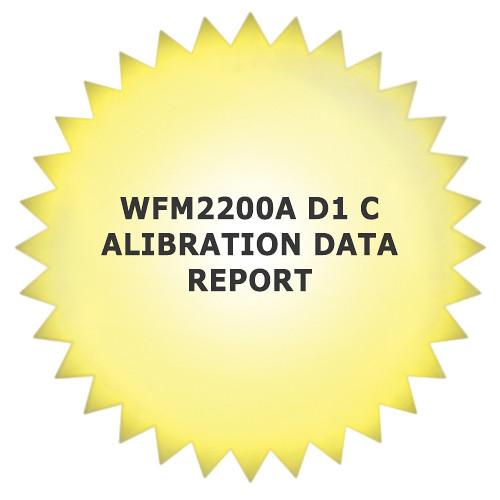 Tektronix 1-Year Calibration Data Report for WFM2200 WFM2200AD1