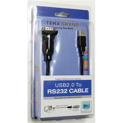 Tera Grand USB 2.0 to RS232 Serial DB9 Adapter USB2-RS232WN-06, Tera, Grand, USB, 2.0, to, RS232, Serial, DB9, Adapter, USB2-RS232WN-06