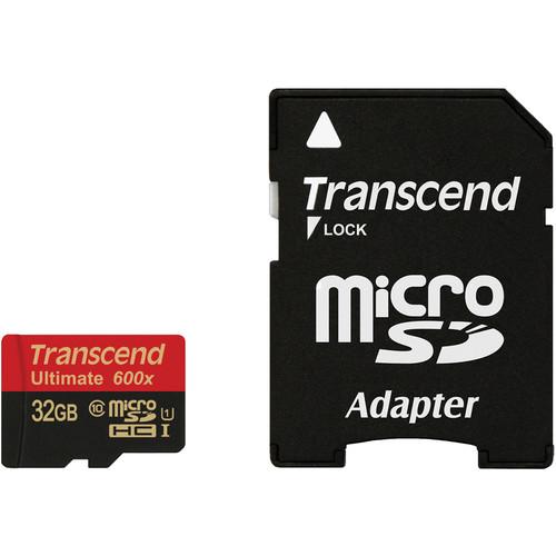 Transcend 32GB Ultimate UHS-I microSDHC Memory TS32GUSDHC10U1