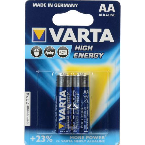 Varta High-Energy 1.5V AA LR6 Alkaline Battery V4906121412