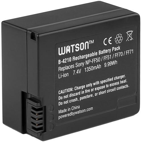 Watson NP-FF71 Lithium-Ion Battery Pack (7.4V, 1350mAh) B-4210, Watson, NP-FF71, Lithium-Ion, Battery, Pack, 7.4V, 1350mAh, B-4210