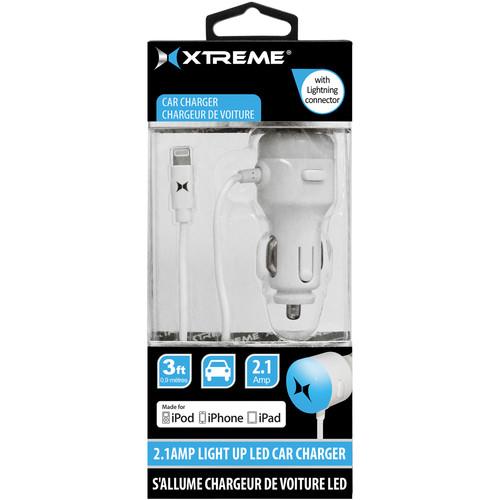 Xtreme Cables 2.1 Amp Light Up LED Car Charger 52860, Xtreme, Cables, 2.1, Amp, Light, Up, LED, Car, Charger, 52860,
