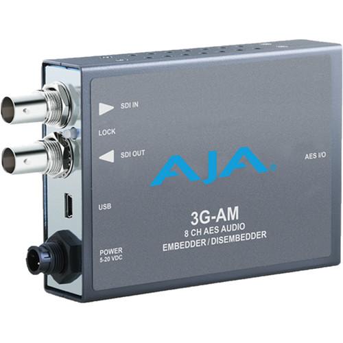 AJA 3G-AM 3G-SDI 8-Channel AES Audio Embedder/Disembedder 3G-AM