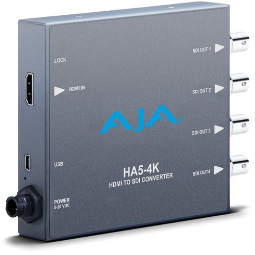 AJA HA5-4K 4K HDMI to 4K SDI Mini-Converter HA5-4K, AJA, HA5-4K, 4K, HDMI, to, 4K, SDI, Mini-Converter, HA5-4K,