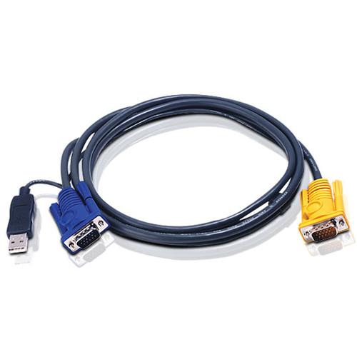 ATEN 2L-5206UP USB KVM Cable with Built-In PS/2 to USB 2L5206UP, ATEN, 2L-5206UP, USB, KVM, Cable, with, Built-In, PS/2, to, USB, 2L5206UP