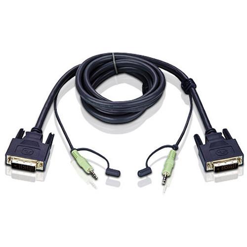 ATEN 2L-7D02V DVI-D KVM Cable with Audio (6') 2L7D02V, ATEN, 2L-7D02V, DVI-D, KVM, Cable, with, Audio, 6', 2L7D02V,