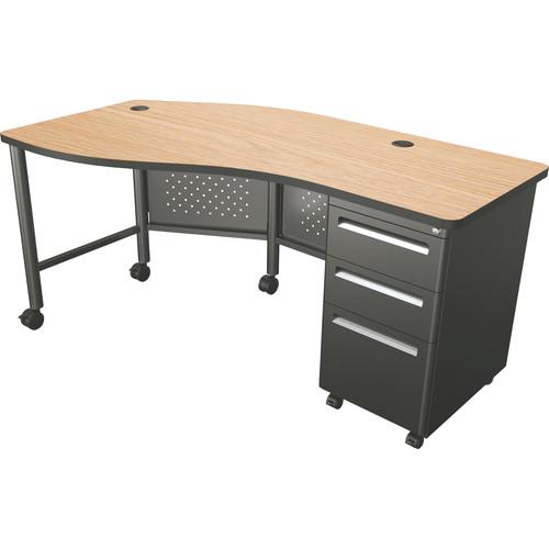 Balt  Instructor Teacher's Desk II (Oak) 90591, Balt, Instructor, Teacher's, Desk, II, Oak, 90591, Video