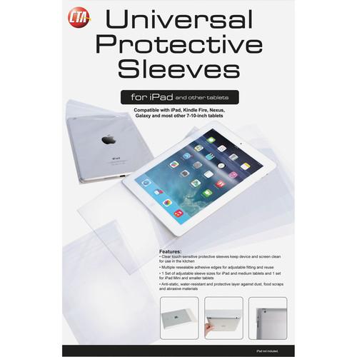 CTA Digital Clear Touch-Sensitive Protective Sleeves PAD-USLV, CTA, Digital, Clear, Touch-Sensitive, Protective, Sleeves, PAD-USLV