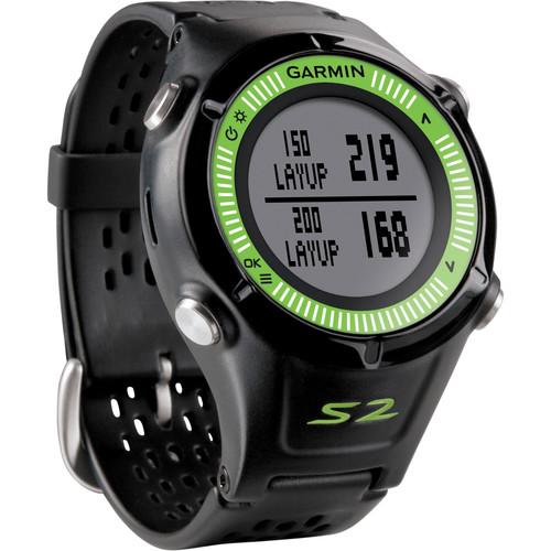 Garmin Approach S2 GPS Golf Watch (Black/Green) 010-01139-03