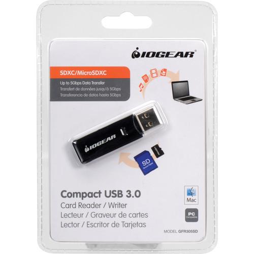 IOGEAR Compact USB 3.0 SDXC/microSDXC Card Reader/Writer