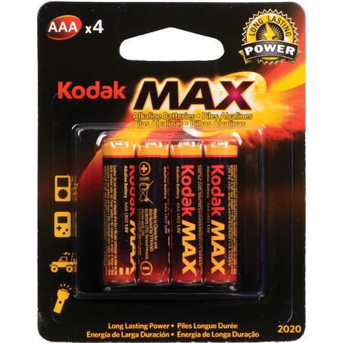 Kodak MAX AAA 1.5V Alkaline Batteries (4-Pack) 30157880, Kodak, MAX, AAA, 1.5V, Alkaline, Batteries, 4-Pack, 30157880,