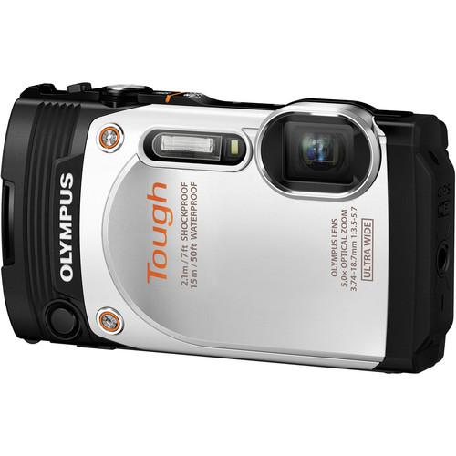 Olympus Stylus Tough TG-860 Digital Camera (White) V104170WU000, Olympus, Stylus, Tough, TG-860, Digital, Camera, White, V104170WU000