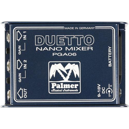 Palmer Duetto Nano Mixer for Guitars and Line Signals PDUETTO