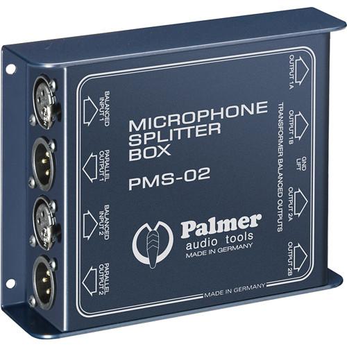 Palmer PMS02 Dual Channel Microphone Splitter PMS02, Palmer, PMS02, Dual, Channel, Microphone, Splitter, PMS02,