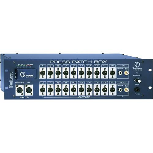 Palmer PPB20S Press Patch Box Stereo (20 Channels) PPB20S, Palmer, PPB20S, Press, Patch, Box, Stereo, 20, Channels, PPB20S,