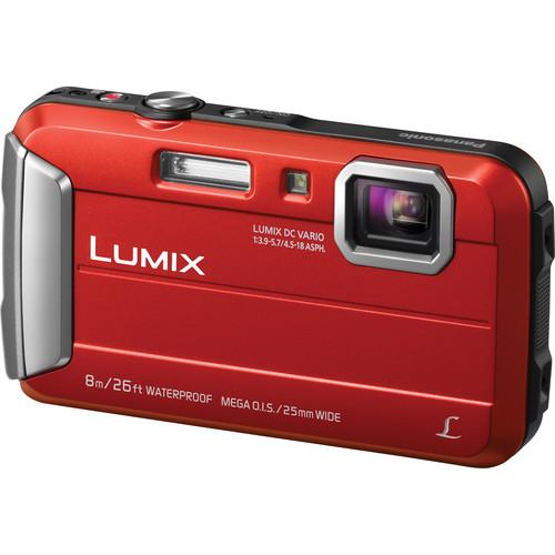 Panasonic Lumix DMC-TS30 Digital Camera Deluxe Kit (Red), Panasonic, Lumix, DMC-TS30, Digital, Camera, Deluxe, Kit, Red,