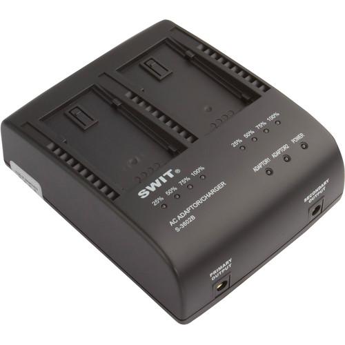 SWIT S-3602B Dual Charger/Adapter for Panasonic VW-VBG6 S-3602B