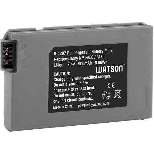 Watson NP-FA70 Lithium-Ion Battery Pack (7.4V, 900mAh) B-4207, Watson, NP-FA70, Lithium-Ion, Battery, Pack, 7.4V, 900mAh, B-4207