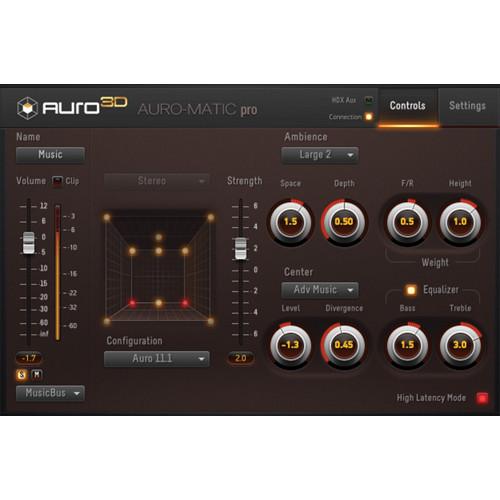AURO Technologies Auro-Matic Pro 3D - Up-Mixing Plug-In AMP1-3D