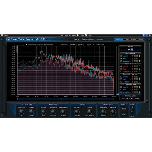 Blue Cat Audio FreqAnalyst Pro Spectral Analysis Tool 11-31234